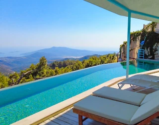 Kaş İslamlar'da Doğayla Baş Başa, Sonsuzluk Havuzlu, Balayı Villası - 4