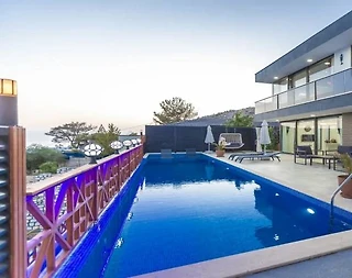 Kaş İslamlar'da Enfes Deniz Manzaralı, Özel Havuzlu, 2+1 Şık Villa - 4