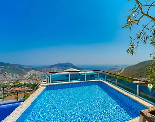 Kaş İslamlar'da Enfes Deniz Manzaralı, Özel Havuzlu, Konforlu Villa - 3