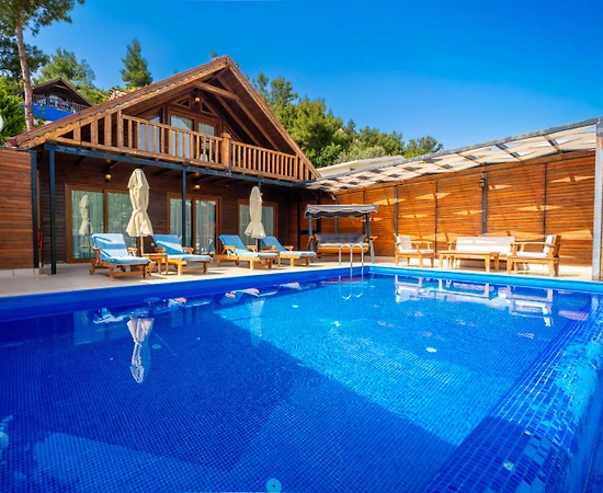 Kaş İslamlar'da Enfes Doğa Manzaralı, Özel Havuzlu, 2+1 Bungalov - 1