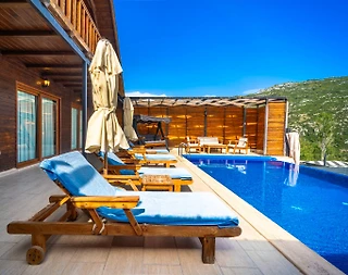 Kaş İslamlar'da Enfes Doğa Manzaralı, Özel Havuzlu, 2+1 Bungalov - 2