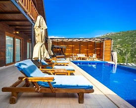 Kaş İslamlar'da Enfes Doğa Manzaralı, Özel Havuzlu, 2+1 Bungalov - 2