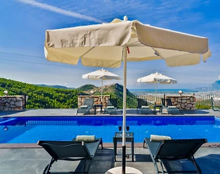 Kaş İslamlar'da Enfes Doğa Manzaralı, Özel Havuzlu, Lüks Villa - 5