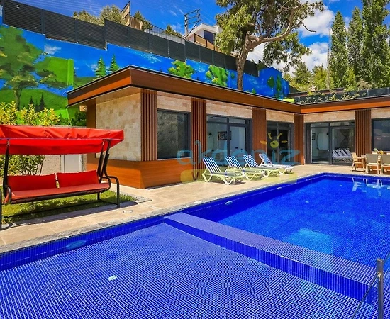 Kaş İslamlar'da Enfes Doğa Manzaralı, Özel Havuzlu, Kiralık Villa - 1