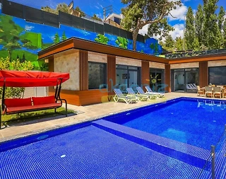 Kaş İslamlar'da Enfes Doğa Manzaralı, Özel Havuzlu, Kiralık Villa - 1