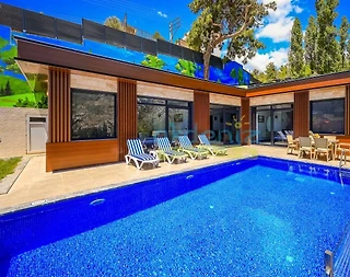 Kaş İslamlar'da Enfes Doğa Manzaralı, Özel Havuzlu, Kiralık Villa - 2