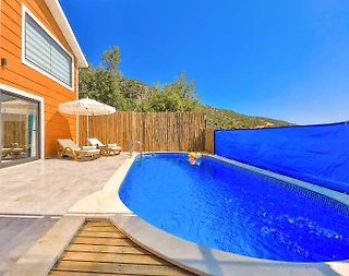 Kaş İslamlar'da Eşsiz Doğa Manzaralı, Özel Havuzlu, Balayı Villası - 5