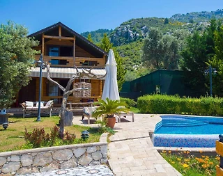 Kaş İslamlar'da Eşsiz Manzaralı, Özel Havuzlu, Jakuzili, Kiralık Villa - 3