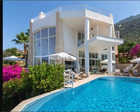 Kaş Kalkan'da Muhteşem Deniz Manzaralı, Özel Havuzlu, Konforlu Villa - 2
