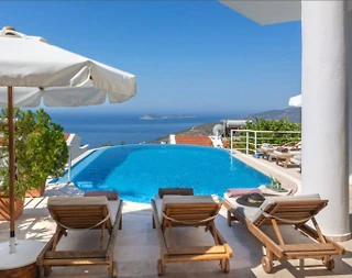 Kaş Kalkan'da Muhteşem Deniz Manzaralı, Özel Havuzlu, Konforlu Villa - 4