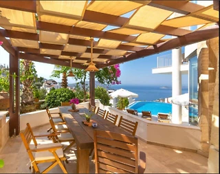 Kaş Kalkan'da Muhteşem Deniz Manzaralı, Özel Havuzlu, Konforlu Villa - 5