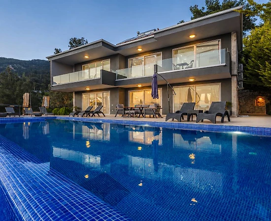 Kaş İslamlar'da Göz Alıcı Doğa İçerisinde, Özel Havuzlu, Lüks Villa - 1