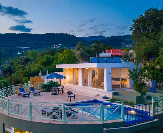 Kaş İslamlar'da Göz Alıcı Doğa Manzaralı, Özel Havuzlu, 2+1 Villa - 1