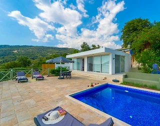 Kaş İslamlar'da Göz Alıcı Doğa Manzaralı, Özel Havuzlu, 2+1 Villa - 4
