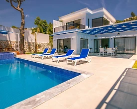 Kaş İslamlar'da Göz Alıcı Doğa Manzaralı, Özel Havuzlu, Bahçeli Villa - 3