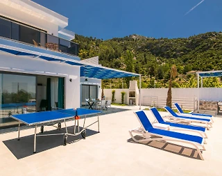 Kaş İslamlar'da Göz Alıcı Doğa Manzaralı, Özel Havuzlu, Bahçeli Villa - 5