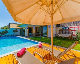 Kaş İslamlar'da Göz Alıcı Doğada, Özel Havuzlu, Kiralık Villa - 3