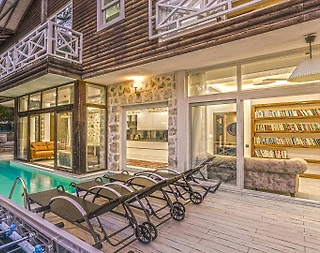 Kaş İslamlar'da Gözlerden Uzak Konumda, Özel Havuzlu, Otantik Villa - 4