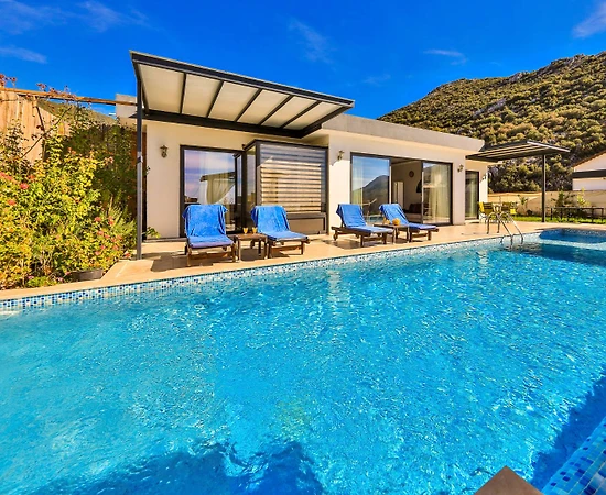 Kaş İslamlar'da Gözlerden Uzak, Özel Havuzlu, 2+1 Villa - 1