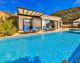 Kaş İslamlar'da Gözlerden Uzak, Özel Havuzlu, 2+1 Villa - 1