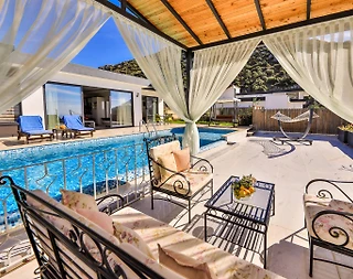 Kaş İslamlar'da Gözlerden Uzak, Özel Havuzlu, 2+1 Villa - 3