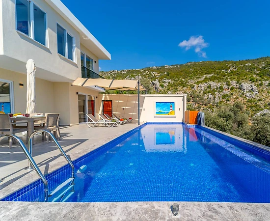 Kaş İslamlar'da Gözlerden Uzak, Özel Havuzlu, 2+1 Villa - 1