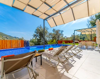 Kaş İslamlar'da Gözlerden Uzak, Özel Havuzlu, 2+1 Villa - 2