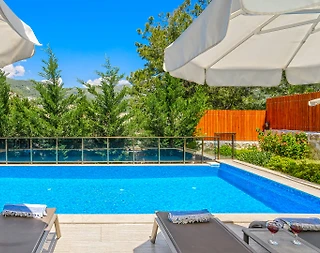 Kaş İslamlar'da Huzur Dolu Doğada, Özel Havuzlu, Geniş Bahçeli Villa - 5