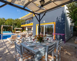 Kaş İslamlar'da Huzur Dolu Doğada, Özel Havuzlu, Lüks Villa - 3