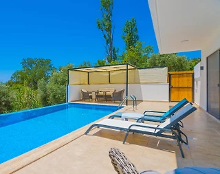 Kaş İslamlar'da Huzurlu Doğada, Özel Havuzlu, Balayı Villası - 4