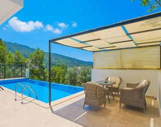 Kaş İslamlar'da Huzurlu Doğada, Özel Havuzlu, Balayı Villası - 5