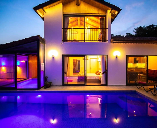 Kaş İslamlar'da Huzurlu Doğada, Özel Havuzlu, Korunaklı Villa - 1