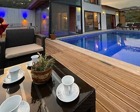 Kaş İslamlar'da Huzurlu Doğada, Özel Havuzlu, Korunaklı Villa - 3