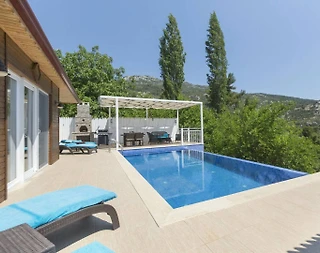 Kaş İslamlar'da Keyif Dolu Doğada, Özel Havuzlu, Kiralık Villa - 3