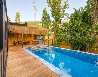 Kaş İslamlarda Minimalist Tasarımlı, Özel Havuzlu, 1+1 Tiny House - 2