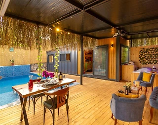 Kaş İslamlarda Minimalist Tasarımlı, Özel Havuzlu, 1+1 Tiny House - 4