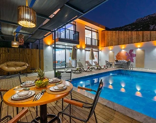 Kaş İslamlar'da Modern Tasarımlı, Özel Havuzlu, 2+1 Villa - 4