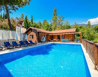 Kaş İslamlarda Muhteşem Doğa Manzaralı, Özel Havuzlu, Ahşap Villa - 1