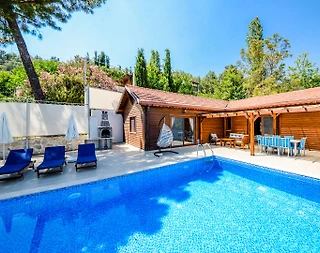 Kaş İslamlarda Muhteşem Doğa Manzaralı, Özel Havuzlu, Ahşap Villa - 2