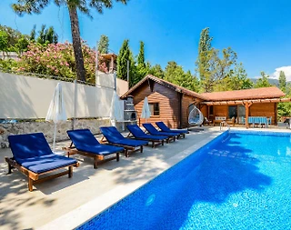 Kaş İslamlarda Muhteşem Doğa Manzaralı, Özel Havuzlu, Ahşap Villa - 3