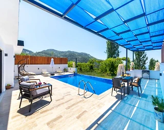 Kaş İslamlar'da Muhteşem Doğa Manzaralı, Özel Havuzlu, Kiralık Villa - 5