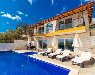Kaş İslamlar'da Muhteşem Doğa Manzaralı, Özel Havuzlu, Modern Villa - 2