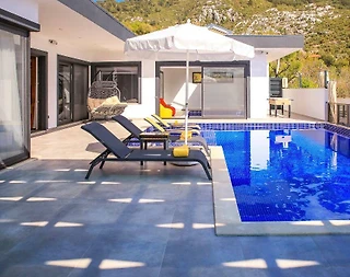 Kaş İslamlar'da Muhteşem Doğada, Açık ve Kapalı Havuzlu, Saunalı Villa - 2