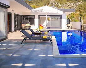 Kaş İslamlar'da Muhteşem Doğada, Açık ve Kapalı Havuzlu, Saunalı Villa - 2