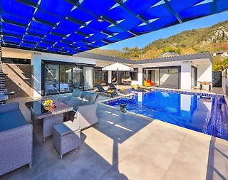 Kaş İslamlar'da Muhteşem Doğada, Açık ve Kapalı Havuzlu, Saunalı Villa - 3