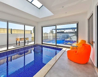 Kaş İslamlar'da Muhteşem Doğada, Açık ve Kapalı Havuzlu, Saunalı Villa - 5