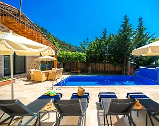 Kaş İslamlar'da Muhteşem Doğada, Özel Havuzlu, Bahçeli Villa - 5