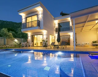 Kaş İslamlar'da Muhteşem Doğada, Özel Havuzlu, İkiz Villa - 2