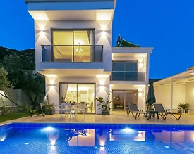 Kaş İslamlar'da Muhteşem Doğada, Özel Havuzlu, İkiz Villa - 3