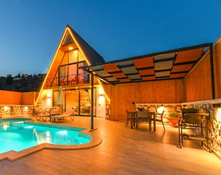 Kaş İslamlar'da Muhteşem Doğada, Özel Havuzlu, Jakuzili Bungalov - 2